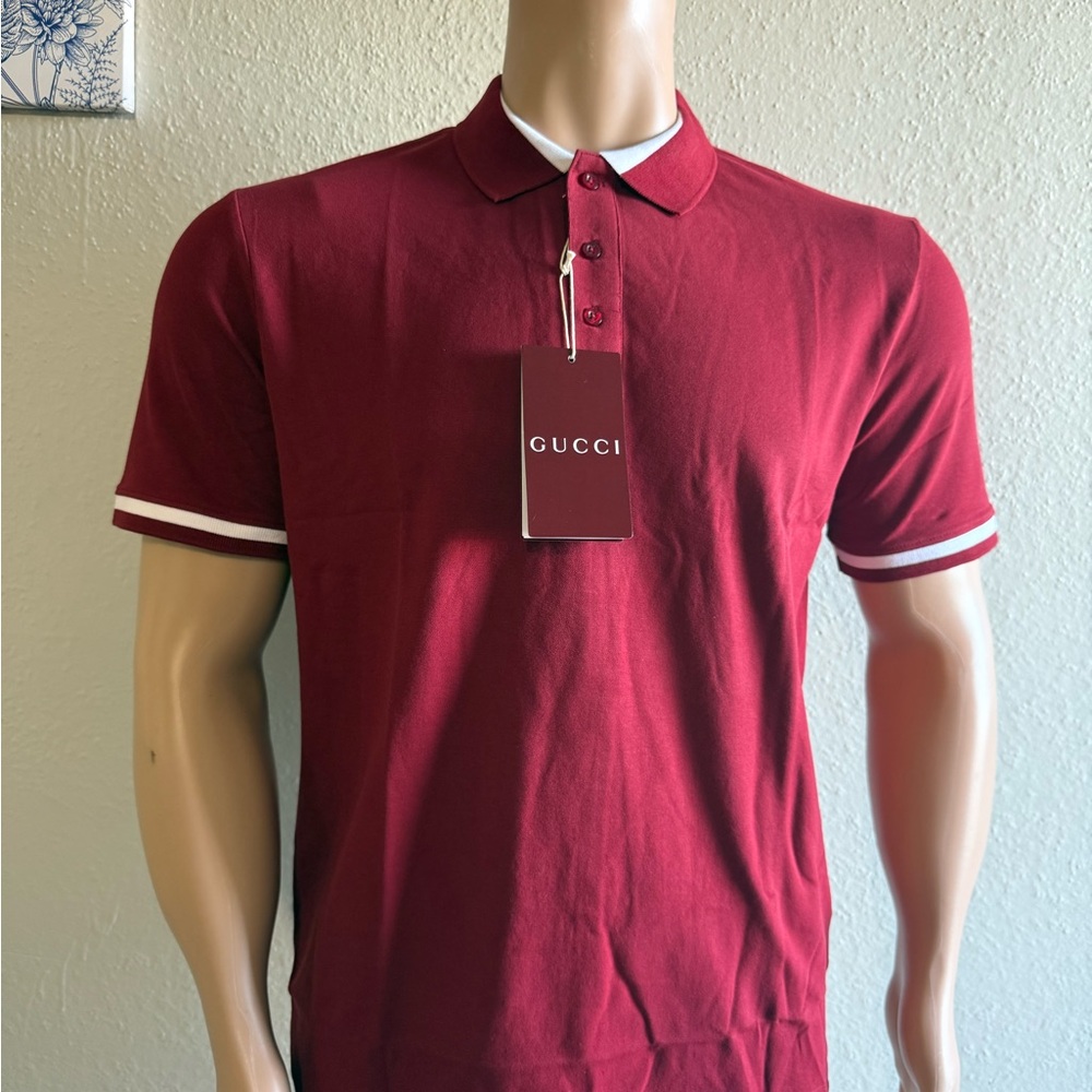 Gucci Men's Red Polo Shirt